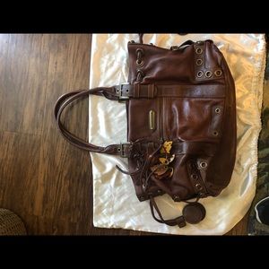 Pebble leather handbag